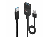 Lindy 35m USB 3.2 Gen 2 Typ A Hybridkabel - USB 3.2 Gen 2 (3.1 Gen 2) Type-A - USB 3.2 Gen 2 (3.1 Gen 2) Type-A - 100 Mbit/s - Schwarz - Acrylnitril-Butadien-Styrol (ABS) - Rundkabel (43357)