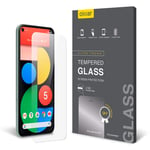Olixar Screen Protector for Google Pixel 5, Tempered Glass - Shock Proof, Anti-Scratch, Anti-Shatter, Bubble Free, Clear HD Clarity Full Coverage Case Friendly - Easy Application