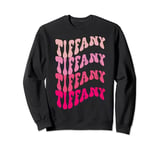 Tiffany First Name I Love Tiffany Vintage Groovy Birthday Sweatshirt