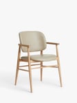 John Lewis Frame Leather Office/Dining Chair, Natural/Oak