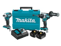 Makita 18V Hammer/Impact Driver Brushless LXT 5.0Ah Kit in Tools & Hardware > Power Tools > Drills