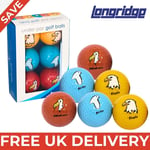 Longridge Under Par Novelty Golf Balls - FREE UK DELIVERY 6 BALL PACK
