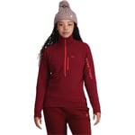 Kari Traa Emma 1/2 Zip Midlayer Genser Dame - Bordeaux - str. XL