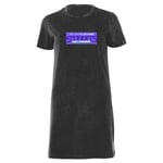 Sega Streets Of Rage Women's T-Shirt Dress - Black Acid Wash - XXL - Black Acid Wash