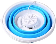 SHIKING Mini Washing Machine, Ultrasonic Turbine Washer With USB Powered, Compact Personal Baby Clothes Washer for Home Travel Apartments