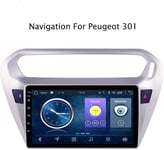 LQTY Android 8.1 Système de Navigation Automobile 9 Pouces de autoradio à écran Tactile pour Peugeot 301 de 2014 à 2018 est Compatible Bluetooth/DVD/WiFi/Multimédia/Commande au vo.