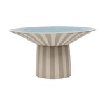 OYOY Toppu centerpiece hög 17xo30 cm Clay-Ice blue
