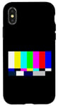 iPhone X/XS No Signal Television Screen Color Bars Test Pattern Case