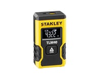 STANLEY Pocket Laser Distance Measure 12M (TLM40) STHT77666-0, Black+yellow