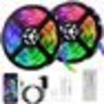 BLEOSAN Bluetooth Smart LED-list 10M 300 RGB 5050 SMD - Med fjärrkontroll + APP, synkronisering med musikrytm/funktion