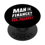 Homme dans Finance Finance Rencontre un expert financier PopSockets PopGrip Interchangeable