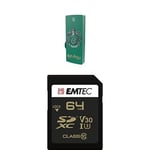 Pack Support de Stockage Rapide et Performant : Clé USB - 2.0 - Série Licence - Harry Potter Slytherin - 16 Go + Carte MicroSD - Gamme Speedin - Classe 10-64 GB