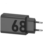 Motorola MC-682L TurboPower 68W Väggladdare USB-C Strömförsörjning utan Kabel - Svart