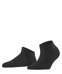 FALKE Women's Sensitive London W SN Cotton Low-Cut Plain 1 Pair Trainer Socks, Black (Black 3000), 2.5-5
