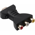 Fortuneville - Adaptateur hdmi vers 3 rca portable hdmi vers av rouge blanc jaune hdmi vers av convertisseur hdmi vers av convertisseur vidéo