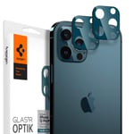 Spigen Glas.tR Optik Tempered Glass Camera Lens Protector for iPhone 12 Pro Max - Pacific Blue 2 Pack