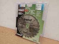 TREND 190MM 24T TCT THIN KERF SAW BLADE DEWALT FLEXVOLT 54V DCS575 CSB/19024TC