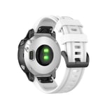 Garmin Fenix 7S/6S/6S Pro/5S/5S Plus Klockarmband i silikon - Vit
