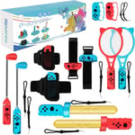 OLDZHU Switch Sports Accessories,12 in 1 Family Sports Games Pack Accessories &