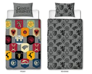 Game of Thrones Duvet Cover Quilt Reversible Pillowcase Bedding Single Size Set