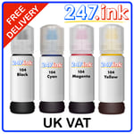 104 Ink Bottles for Epson EcoTank ET2821 ET2826 ET4700 ET4800 (Set of 4) non-oem