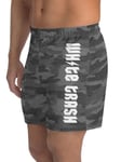 White Trash Distressed Camo Shorts