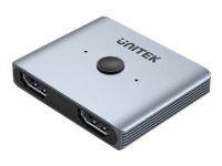 Unitek - Video/audio splitter/switch - 8K, bidirectional - 2 x HDMI - skrivbordsmodell