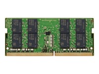HP - DDR4 - module - 32 Go - SO DIMM 260 broches - 3200 MHz / PC4-25600 - 1.2 V - mémoire sans tampon - non ECC - promo - pour Elite Slice G2 (SODIMM); EliteDesk 705 G5 (SODIMM); EliteOne 800 G6 , 800 G8; ProDesk 400 G5 (SODIMM), 400 G6 (SODIMM), 600 G5