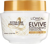 Elvive Extraordinary Oil Coconut Hair Mask Leave-In Conditioner for Normal to Dr