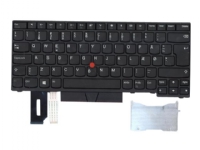 Chicony - Ersättningstangentbord för bärbar dator - med Trackpoint, UltraNav - QWERTY - dansk - svart - för ThinkPad E480 E490 L380 L390 L480 T480s T490