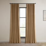 HPD Half Price Drapes Heritage Plush Velvet Curtains For Living Room 50 X 96 (1 Panel), VPYC-161232-96, Spiced Rum