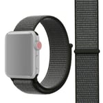 Apple Watch 42mm / 44mm Nylonarmband -  Svart (Färg: Svart)