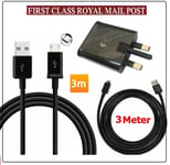Compatible with Samsung Fast Charger Adapter & 3M USB Cable For Galaxy S6 J6 etc