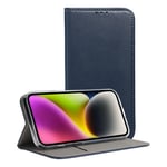 Redmi Note 12 Pro Plus Plånboksfodral Smart Magento - Marinblå - TheMobileStore Redmi Note 12 Pro Plus tillbehör