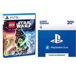 Lego Star Wars: La Saga Skywalker Standard (PS5) + Carte Cadeau PSN (PlayStation Store) | 20 EUR | Compte français | Code de téléchargement (PS5/PS4/PS3)