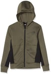 THE NORTH FACE Kids Slacker EU Hoodie - New Taupe Green/Tnf Black, Large