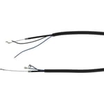 Câble adaptable STIHL remplace origine 4128-180-1104 sur machines FS400 et FS450 - Longueur gaine 840mm, longueur câble 973mm