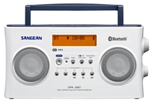 12V & 230V Sangean DPR26BT, DAB+/DAB/FM/BT Radio, hvit