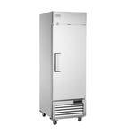 VEVOR Congélateur Commercial 570 L, Armoire de Congélation à Portée de Main 1 Porte, en Inox, Dégivrage Automatique, Contrôle de Température -25 à -15 ℃, 3 Tablettes et 4 Roues, Cuisine Restaurant