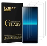 ivoler 3 Pack Screen Protector for Sony Xperia L4, Tempered Glass Film for Sony Xperia L4 [9H Hardness] [Anti-Scratch] [Bubble Free] [Crystal Clear]