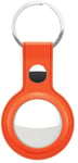 KeyBudz nøkkelring i skinn (AirTag) - 2-pakning - Gul