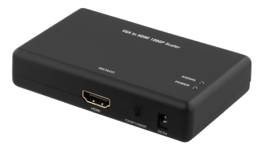 DELTACO PRIME signalomvandlare från VGA och ljud till HDMI v1.3 19-pin ho, omskalare, 1080p, svart