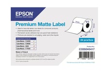 Epson Premium - löpande etikettpapper - matt - 1 rulle (rullar) - Rulle (5,1 cm x 35 m)