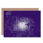 Wee Blue Coo Carte de Voeux Happy Birthday Little Planet Spooky