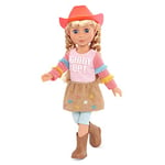 Glitter Girls – 14-inch Poseable Fashion Doll – Braided Blonde Hair & Blue Eyes – Fringed Shirt, Star Skirt & Riding Boots – Equestrian Outfit – 3 Years + – Floe