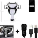  For nubia Red Magic 7 Airvent mount + CHARGER holder cradle bracket car clamp