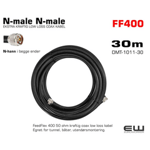 FF400 UTENDØRS 30m LOW LOSS COAX KABEL (N-male N-male)