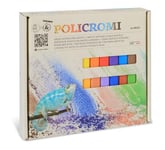 PRIMO Hobby & Professionnel - Craies de Trottoir et Street Art, Craie pour Tableau Noir et Surfaces Poreuses pour Artistes, Stylo Craie de Couleur non Poussiéreux pour Loisirs Créatifs Made in Italy