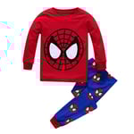 2-pack Spider-Man pyjamas för barn, supermjuk t-shirt och byxor, storlek 120 cm