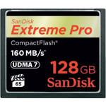 SanDisk 128 GB Extreme Pro Compact Flash (CF) hukommelseskort